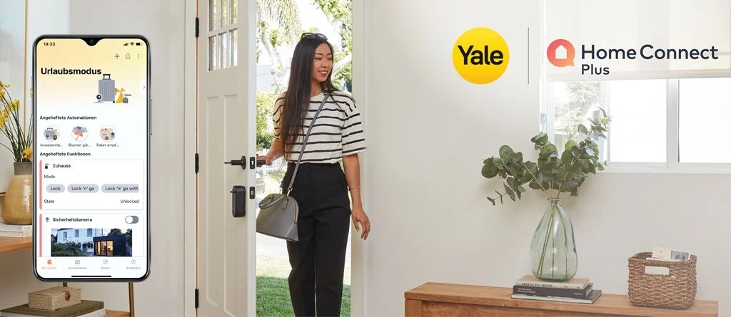 Yale und Home Connect Plus Partner, um ein Smart Home ohne Grenzen anzubieten